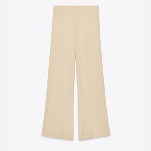 Zara Pull-on Crochet Open Knit Wide-Leg Flare Boho pants